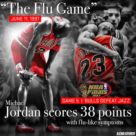 On this day in Michael Jordan history: The Flu Game .